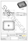 Svis Design mosdó 60 cm PERSEUS BASIC - GRANITE, kékesszürke és okker, félmatt lakk UBX.PERSEUS.BC.060.000.GR.01.2