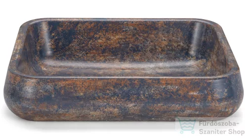Svis Design mosdó 60 cm PERSEUS BASIC - GRANITE, kékesszürke és okker, félmatt lakk UBX.PERSEUS.BC.060.000.GR.01.2