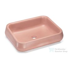   Svis Design mosdó 60 cm PERSEUS BASIC - nagyon világos téglavörös, dekor nélkül, matt lakk UBX.PERSEUS.BC.060.301.00.00.1