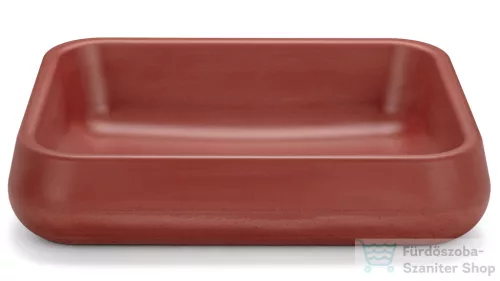 Svis Design mosdó 60 cm PERSEUS BASIC - téglavörös, dekor nélkül, matt lakk UBX.PERSEUS.BC.060.318.00.00.1
