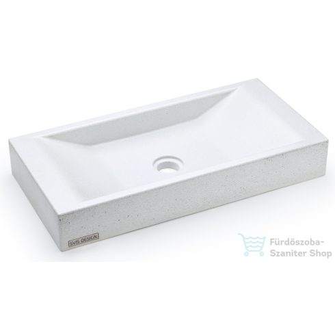 Svis Design mosdó 60 cm SIRIUS BASIC - natúr, dekor nélkül, matt lakk UBX.SIRIUS.BC.060.000.00.00.1