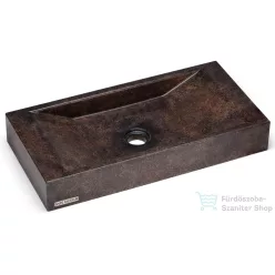  Svis Design mosdó 60 cm SIRIUS BASIC -  DARK STONE kék, okker és fekete, matt lakk UBX.SIRIUS.BC.060.000.DS.01.1