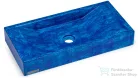 Svis Design mosdó 60 cm SIRIUS BASIC - HURRICANE, kék, matt lakk UBX.SIRIUS.BC.060.000.HU.01.1