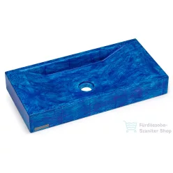   Svis Design mosdó 60 cm SIRIUS BASIC - HURRICANE, kék, matt lakk UBX.SIRIUS.BC.060.000.HU.01.1