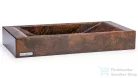 Svis Design mosdó 60 cm SIRIUS BASIC -  SMOKED METAL, réz és fekete, félmatt lakk UBX.SIRIUS.BC.060.000.MS.01.2