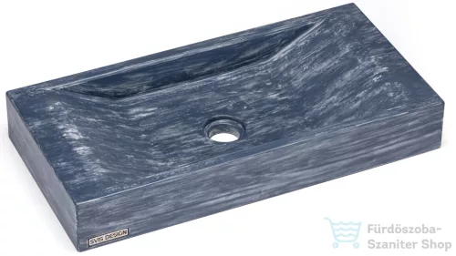 Svis Design mosdó 60 cm SIRIUS BASIC -  PATINA, kékesszürke, matt lakk UBX.SIRIUS.BC.060.000.PA.05.1