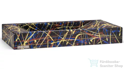 Svis Design mosdó 60 cm SIRIUS BASIC - PUNK, fekete, matt lakk UBX.SIRIUS.BC.060.000.PU.03.1