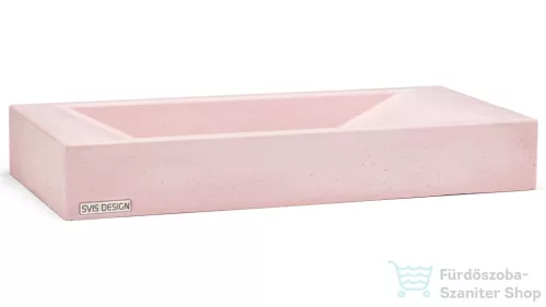 Svis Design mosdó 60 cm SIRIUS BASIC - nagyon világos téglavörös, dekor nélkül, matt lakk UBX.SIRIUS.BC.060.301.00.00.1