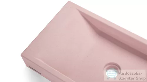 Svis Design mosdó 60 cm SIRIUS BASIC - nagyon világos téglavörös, dekor nélkül, matt lakk UBX.SIRIUS.BC.060.301.00.00.1