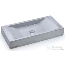   Svis Design mosdó 60 cm SIRIUS BASIC - világosszürke, dekor nélkül, matt lakk UBX.SIRIUS.BC.060.901.00.00.1