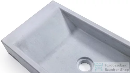 Svis Design mosdó 60 cm SIRIUS BASIC - világosszürke, dekor nélkül, matt lakk UBX.SIRIUS.BC.060.901.00.00.1
