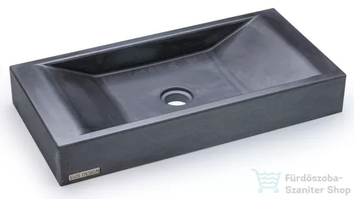 Svis Design mosdó 60 cm SIRIUS BASIC - nagyon sötétszürke, dekor nélkül, matt lakk UBX.SIRIUS.BC.060.915.00.00.1