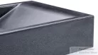 Svis Design mosdó 60 cm SIRIUS BASIC - nagyon sötétszürke, dekor nélkül, matt lakk UBX.SIRIUS.BC.060.915.00.00.1