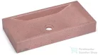 Svis Design mosdó 60 cm SIRIUS HARDCORE - nagyon világos téglavörös, dekor nélkül, matt lakk UBX.SIRIUS.HC.060.301.00.00.1