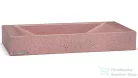 Svis Design mosdó 60 cm SIRIUS HARDCORE - nagyon világos téglavörös, dekor nélkül, matt lakk UBX.SIRIUS.HC.060.301.00.00.1