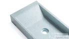 Svis Design mosdó 60 cm SIRIUS HARDCORE - nagyon világos kobaltkék, dekor nélkül, matt lakk UBX.SIRIUS.HC.060.501.00.00.1