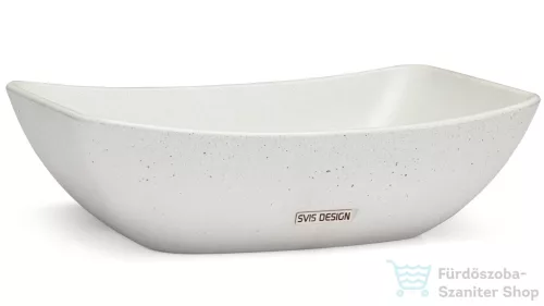 Svis Design mosdó 50 cm VIRGO BASIC - natúr, dekor nélkül, matt lakk UBX.VIRGO.BC.050.000.00.00.1