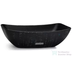   Svis Design mosdó 50 cm VIRGO BASIC - BLACKSMITH, fekete és kék, matt lakk UBX.VIRGO.BC.050.000.BS.02.1