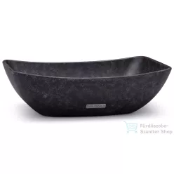   Svis Design mosdó 50 cm VIRGO BASIC - DARK STONE, kék, okker és fekete, matt lakk UBX.VIRGO.BC.050.000.DS.01.1