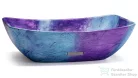 Svis Design mosdó 50 cm VIRGO BASIC - FANTASIA, lila és kék, matt lakk UBX.VIRGO.BC.050.000.FA.01.1