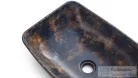 Svis Design mosdó 50 cm VIRGO BASIC - GRANITE, kékesszürke és okker, félmatt lakk UBX.VIRGO.BC.050.000.GR.01.2