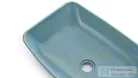 Svis Design mosdó 50 cm VIRGO BASIC - GRANITE, kék és zöld, félmatt lakk UBX.VIRGO.BC.050.000.GR.03.2