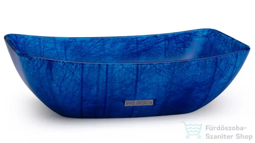 Svis Design mosdó 50 cm VIRGO BASIC - HURRICANE, kék, matt lakk UBX.VIRGO.BC.050.000.HU.01.1