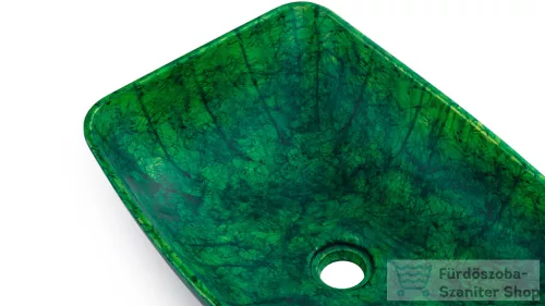 Svis Design mosdó 50 cm VIRGO BASIC - HURRICANE, zöld, matt lakk UBX.VIRGO.BC.050.000.HU.02.1