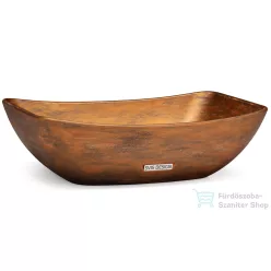   Svis Design mosdó 50 cm VIRGO BASIC - AGED METAL, réz és fekete, matt lakk UBX.VIRGO.BC.050.000.MA.02.1