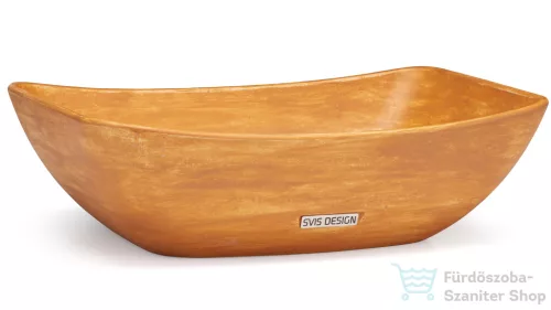 Svis Design mosdó 50 cm VIRGO BASIC - PATINA, okker, matt lakk UBX.VIRGO.BC.050.000.PA.01.1