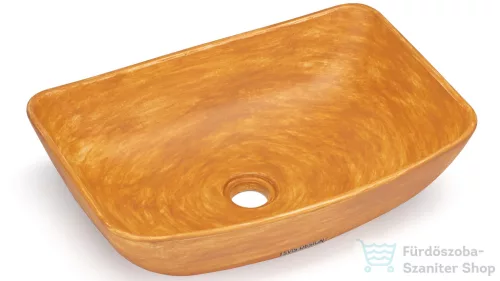 Svis Design mosdó 50 cm VIRGO BASIC - PATINA, okker, matt lakk UBX.VIRGO.BC.050.000.PA.01.1