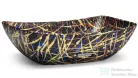 Svis Design mosdó 50 cm VIRGO BASIC - PUNK fekete, matt lakk UBX.VIRGO.BC.050.000.PU.03.1