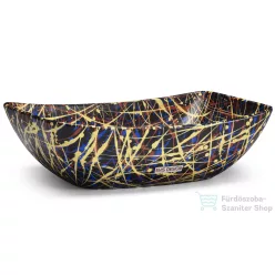   Svis Design mosdó 50 cm VIRGO BASIC - PUNK fekete, matt lakk UBX.VIRGO.BC.050.000.PU.03.1