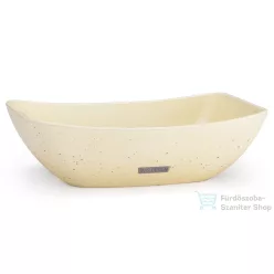   Svis Design mosdó 50 cm VIRGO BASIC - világos sárga, dekor nélkül, matt lakk UBX.VIRGO.BC.050.101.00.00.1