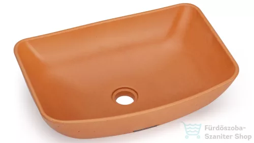 Svis Design mosdó 50 cm VIRGO BASIC - okker, dekor nélkül, matt lakk UBX.VIRGO.BC.050.206.00.00.1