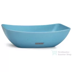   Svis Design mosdó 50 cm VIRGO BASIC - közepes kobaltkék, dekor nélkül, matt lakk UBX.VIRGO.BC.050.506.00.00.1