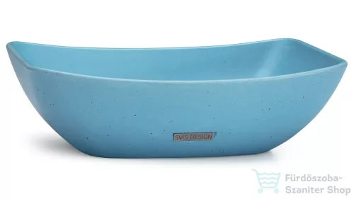 Svis Design mosdó 50 cm VIRGO BASIC - közepes kobaltkék, dekor nélkül, matt lakk UBX.VIRGO.BC.050.506.00.00.1