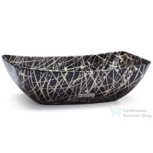   Svis Design mosdó 50 cm VIRGO BASIC - PUNK, fekete és pezsgő, félmatt lakk UBX.VIRGO.BC.050.915.PU.04.2