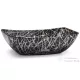 Svis Design mosdó 50 cm VIRGO BASIC - PUNK, fekete és pezsgő, félmatt lakk UBX.VIRGO.BC.050.915.PU.04.2