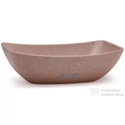   Svis Design mosdó 50 cm VIRGO HARDCORE - barna, dekor nélkül, matt lakk UBX.VIRGO.HC.050.408.00.00.1