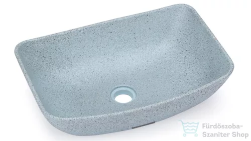 Svis Design mosdó 50 cm VIRGO HARDCORE - nagyon világos kobaltkék, dekor nélkül, matt lakk UBX.VIRGO.HC.050.501.00.00.1