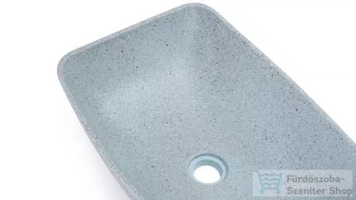 Svis Design mosdó 50 cm VIRGO HARDCORE - nagyon világos kobaltkék, dekor nélkül, matt lakk UBX.VIRGO.HC.050.501.00.00.1