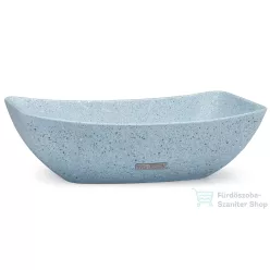   Svis Design mosdó 50 cm VIRGO HARDCORE - közepes kobaltkék, dekor nélkül, matt lakk UBX.VIRGO.HC.050.506.00.00.1