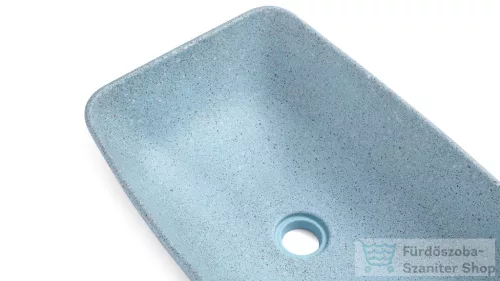 Svis Design mosdó 50 cm VIRGO HARDCORE - közepes kobaltkék, dekor nélkül, matt lakk UBX.VIRGO.HC.050.506.00.00.1