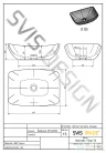 Svis Design mosdó 50 cm VIRGO HARDCORE - nagyon sötét szürke, dekor nélkül, matt lakk UBX.VIRGO.HC.050.915.00.00.1