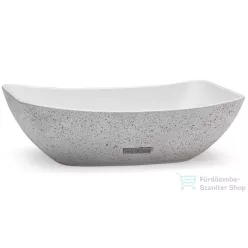   Svis Design mosdó 50 cm VIRGO SANDBLASTED - natúr, dekor nélkül, matt lakk UBX.VIRGO.SB.050.000.00.00.1