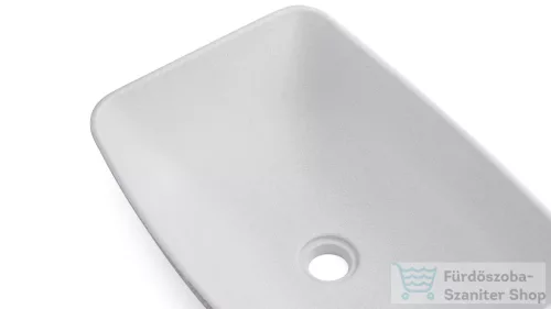 Svis Design mosdó 50 cm VIRGO SANDBLASTED - natúr, dekor nélkül, matt lakk UBX.VIRGO.SB.050.000.00.00.1