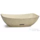 Svis Design mosdó 50 cm VIRGO SANDBLASTED - világos sárga, dekor nélkül, matt lakk UBX.VIRGO.SB.050.101.00.00.1