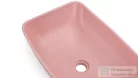 Svis Design mosdó 50 cm VIRGO SANDBLASTED - nagyon világos téglavörös, dekor nélkül, matt lakk UBX.VIRGO.SB.050.301.00.00.1