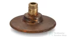 Svis Design csavaros kimeneti dugó 65 mm lefolyóhoz- AGED METAL, réz és fekete, matt lakk UBY.01.BC.065.000.MA.02.1